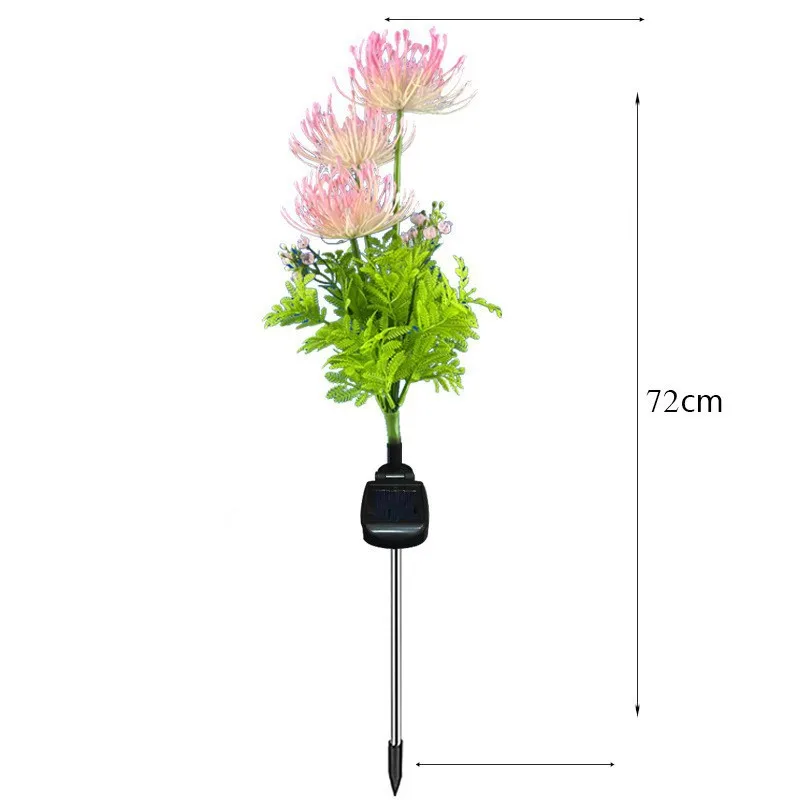 Solar Bianhua Outdoor IP66 Waterproof LED Auto on Plant Lantern Garden Courtyard Decorative Floor & Lawn Lamp