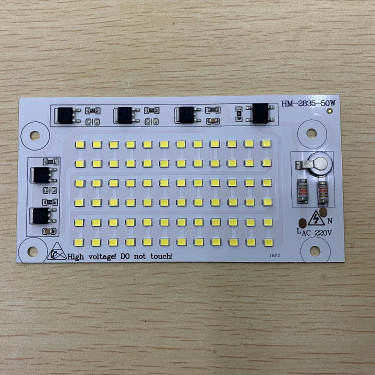 2835 smd LED 50W 220V AC Driverless dob led module pcb pcba dob led board for LED Floodlight