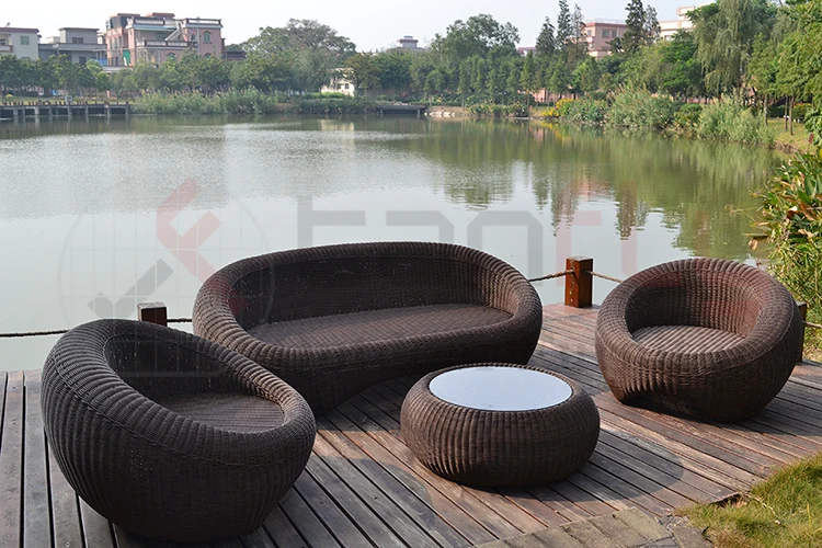 Luxury Garden Furniture Rattan Outdoor Sofa