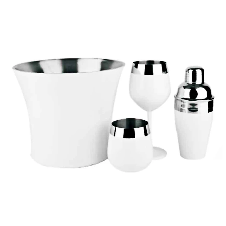 Wholesale Cheap Price Custom Bar Pub Accessories Barware Set Stainless Steel Bar Tools Bartender Martini Kit Set Cocktail Shaker