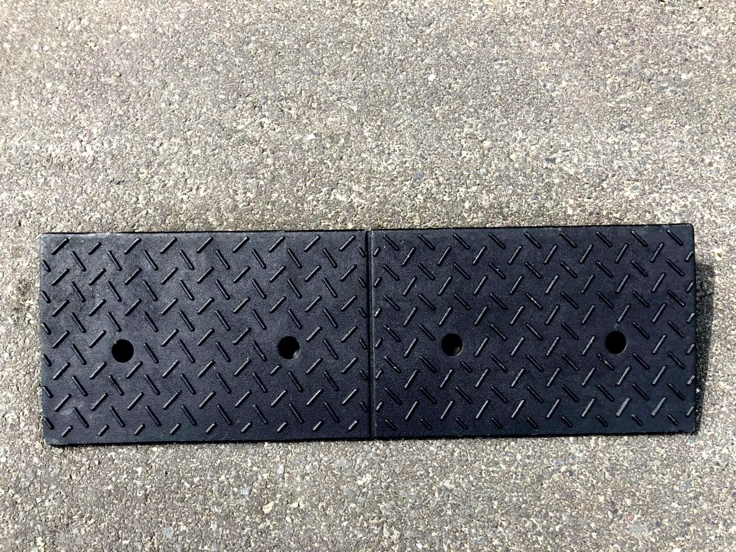 980*250*60mm Cheap Price Electric Triangular Kerb Doorsill Ramp Mat Car Step Cushion Curb Ramp