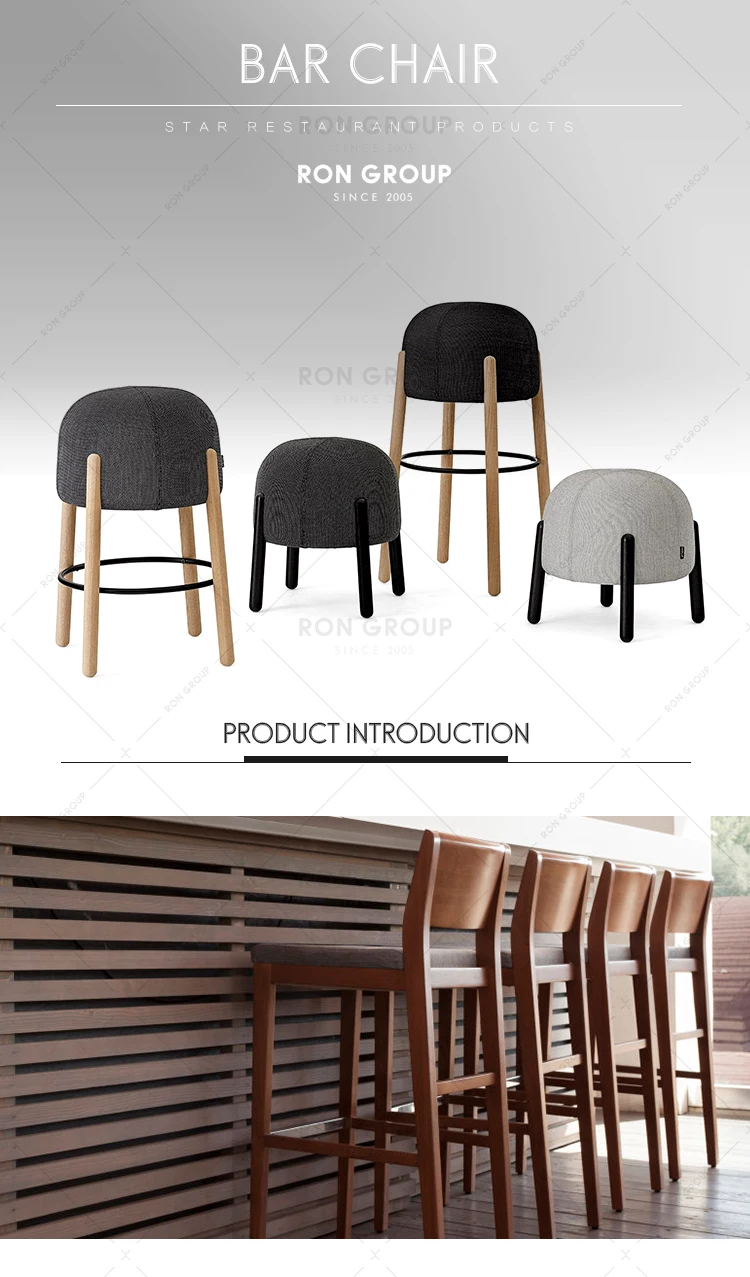 wooden bar chair stool for cafe restaurant
