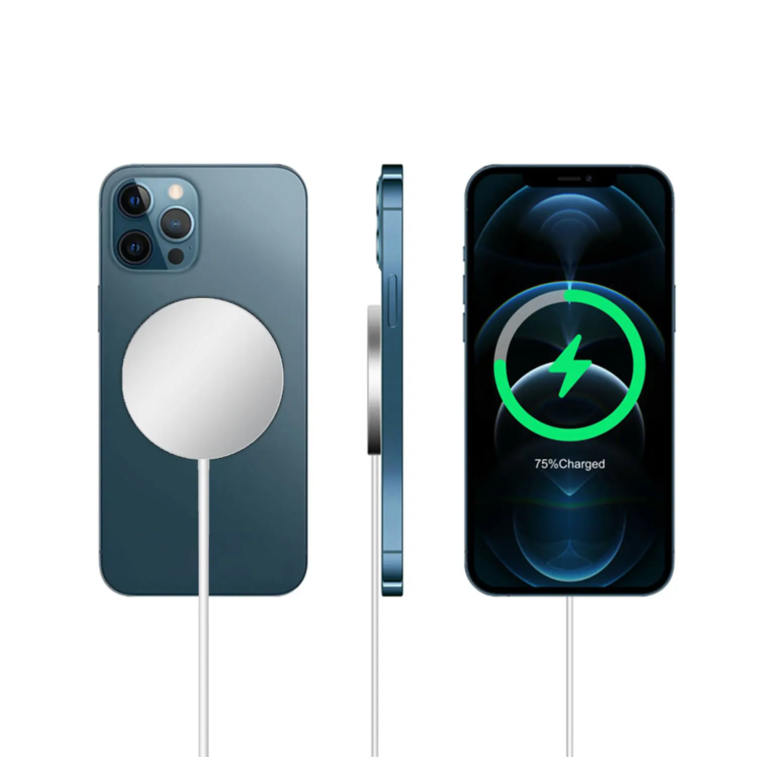 

wireless charger,2 Pieces, White