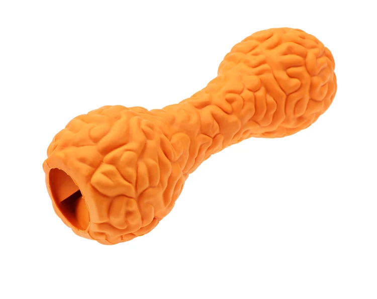 Dumbbell Food Interactive Dog Toys from Rubber Dog Toys Custom Manufacturers are suitable for outdoor play and anti-anxiety