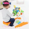 Toddler electronic learning music steering wheel cab car baby driver toy