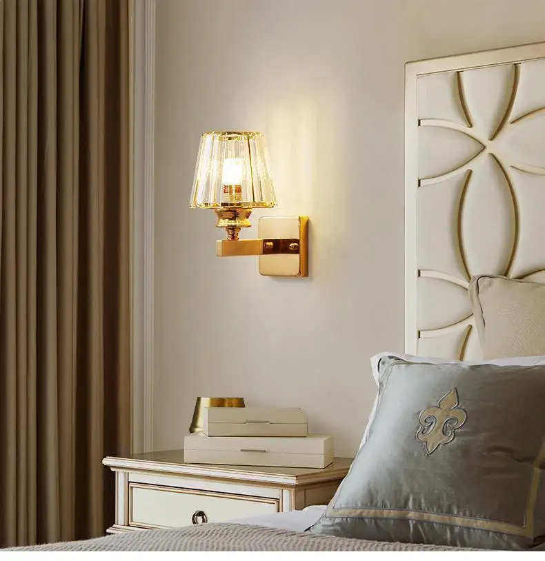 product modern minimalist crystal wall luxury led creative iron for bedroom bedside aisle hotel living room entrance background wall-20