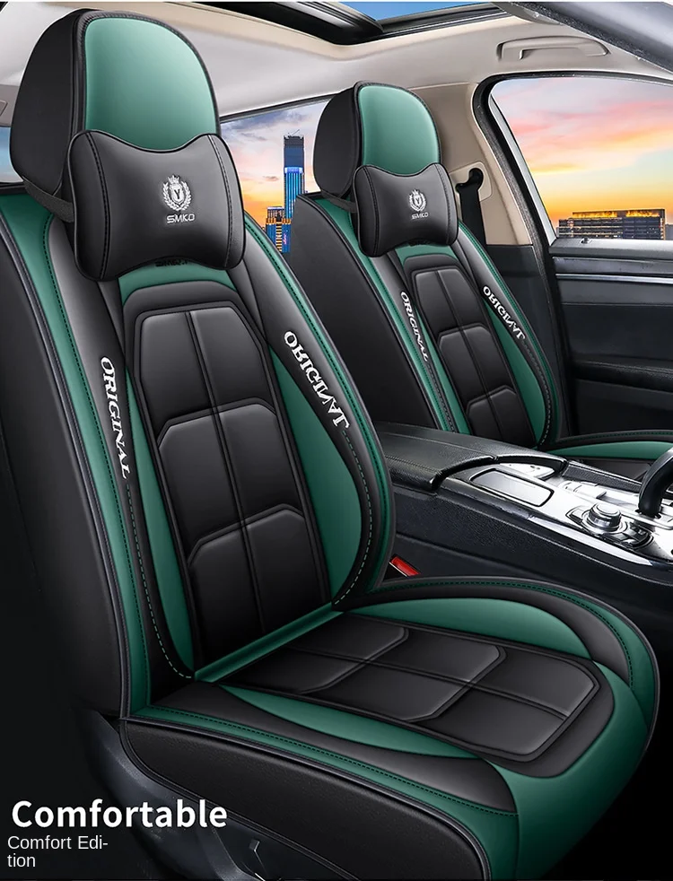 All-Car Five-Seat Leather Cover Fully Encircled Four Seasons Universal Wear-Resistant Dirt-Resistant Breathable Car Seat Cushion manufacture