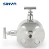 Stainless Steel Flange DBB Monoflange Double Block Bleed Valves High Pressure SS Swagelok Type OS&Y