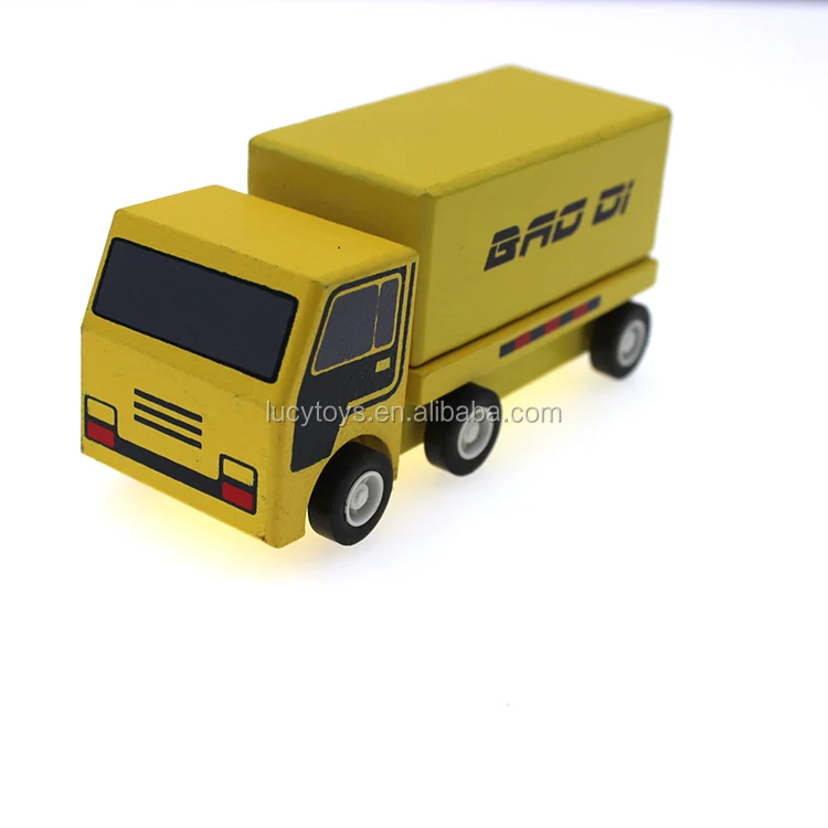 2023 Newest Cool Small Wooden Container Truck Toy Car For Kids Buy Wooden Truck Toys,Wooden