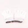 LED white gloves palm flash blowing gloves