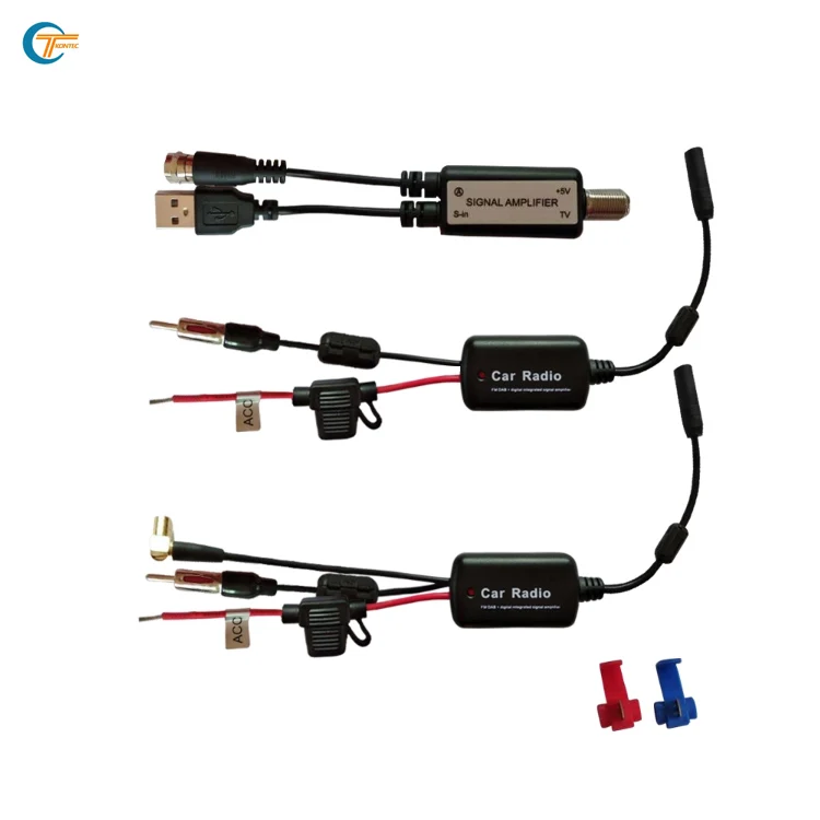 Kontec Car Radio FM DAB+ Digital Signal Amplifier with Antenna Bracket Installation