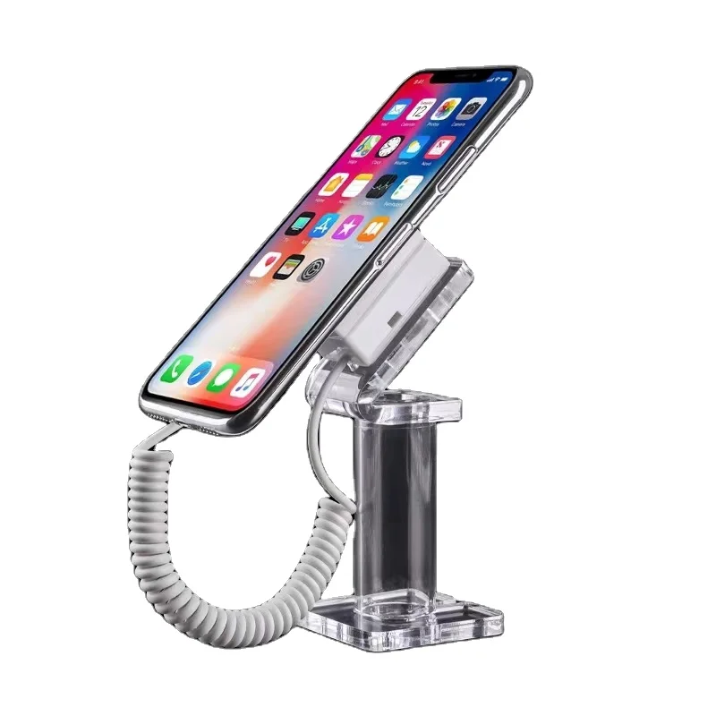 Clear Acrylic Cell Phone Display Holder Exhibition Mobile