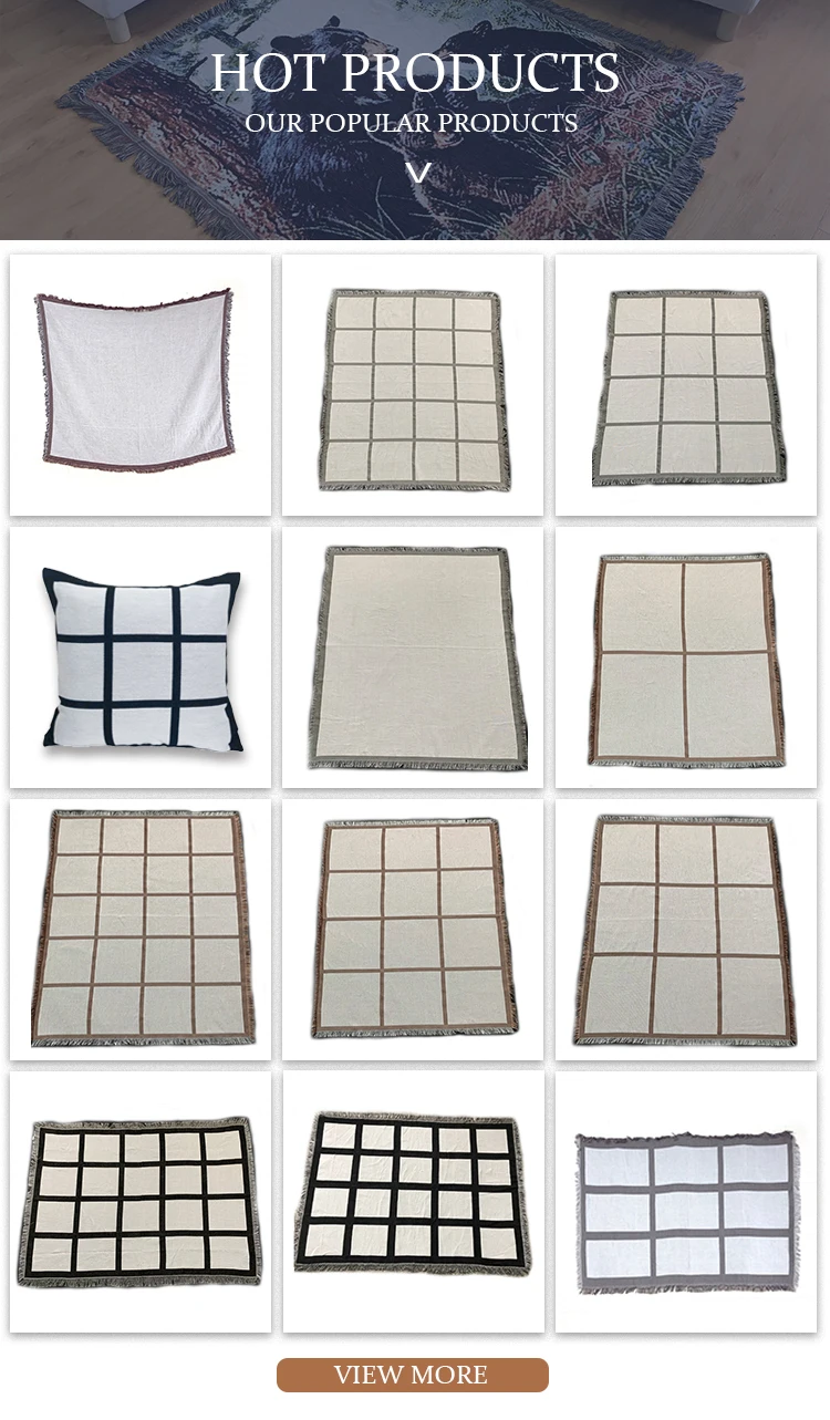Wholesale Custom Photo Heat Press Sublimation 9 20 Panel Blankets High