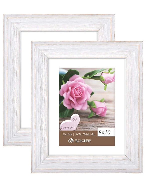 8x4 Rustic Solid Wooden Tabletop And Wall Mounted White Photo Frame Buy Wall Frame,Table Frame