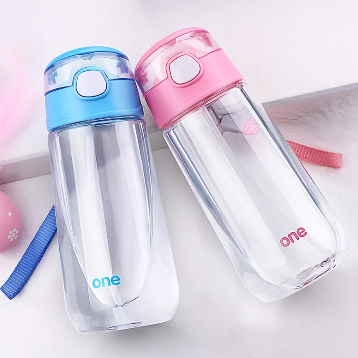 500ml My Kids Water Bottle With Straw Children Drinking For Water ...