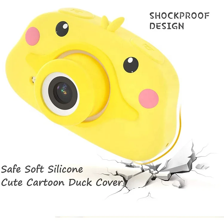 Carton Shockproof Silicone Camera Case WiFi Digital Cam Video Recorder For Kids Toddler