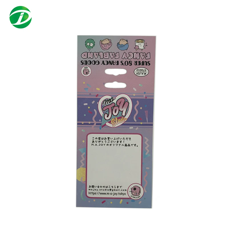 Wholesale Packaging Design Custom Cardboard Header Card With Hanging