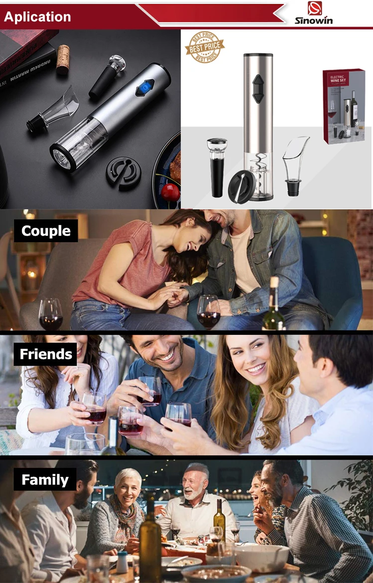 Automatic Red Electric Wine Bottle Opener Cheap Electric Wine Openers