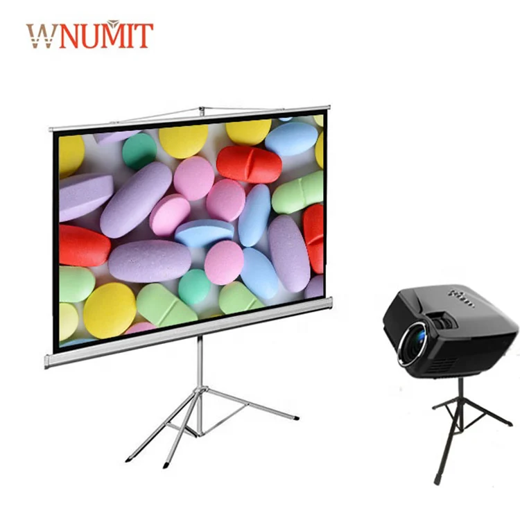 Wholesale direct from china portable tripod projection screen