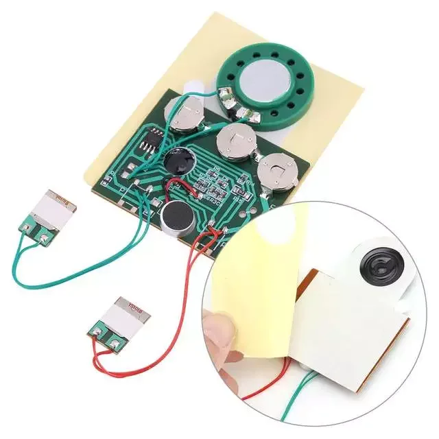 120 Seconds DIY Greeting Card Chip Music Sound Voice Recording Module Device Chip Recordable Sound Chip for Christmas Cards