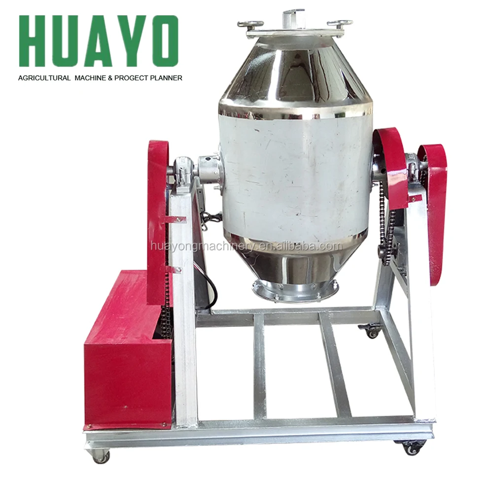 Electric Type Stainless Steel Drum Mixer/food Powder Mixer/chemical Pesticide Spice Mixing