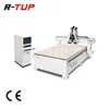 R-1825D 1830*2500*180mm working range 2pcs spindles change tools automatically furniture wood carving cnc router machine