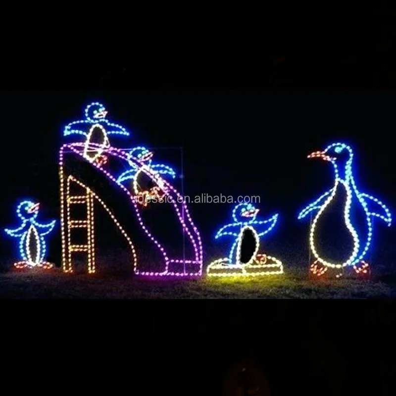 Outdoor Christmas Rope Light Silhouette Nutcracker Soldier Ip65 For