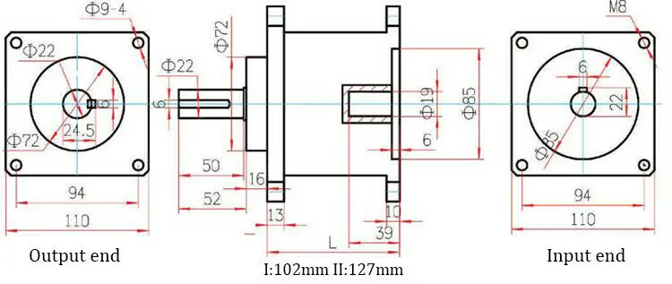 Nema23/34/42/52 Planetary Gearbox Gear Head for Stepper Motor Speed Reducer CNC 