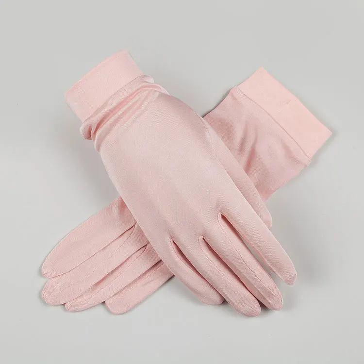 Women Ladies Pure Thin Luxury Breathable Inner 100 Silk Glove Liners
