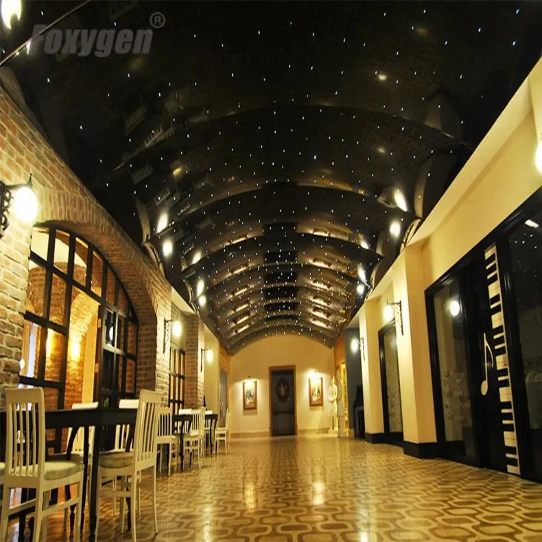 Foxygen Project led office translucent aluminum strip false stretch ceiling for shopping mall