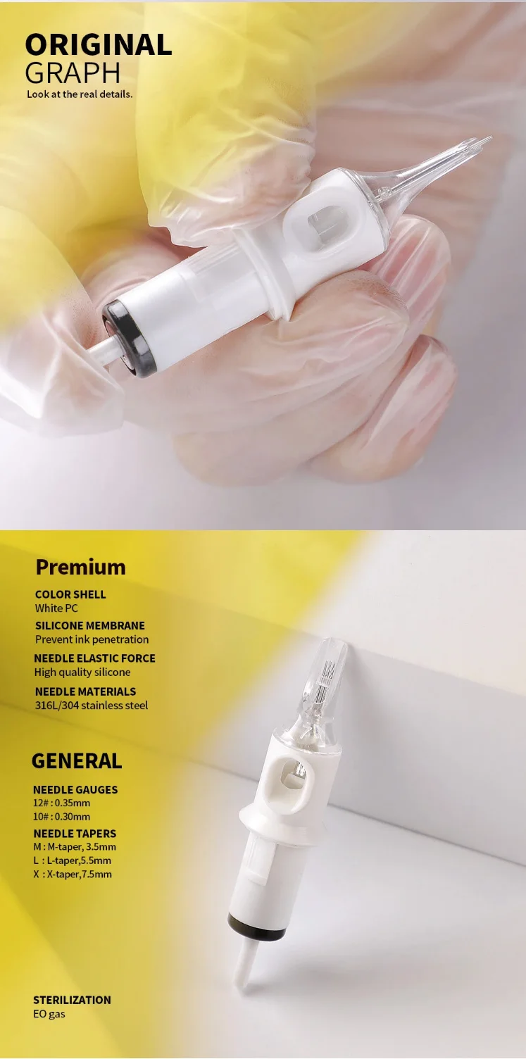 Disposable Long Tip Needles Tattoo Cartridge Needles Disposable Set