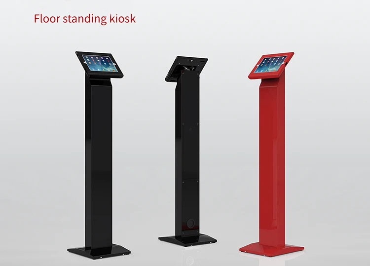 Commercial Tablet Stand Rotating Floor Standing Adjustable Tablet Stand