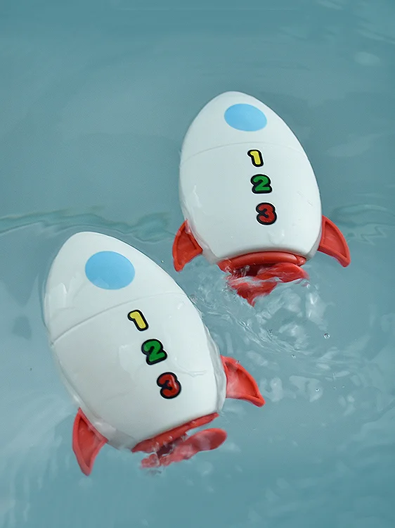 New Arrival High-quality Plastic Wind Up Floating Water Rocket Baby ...