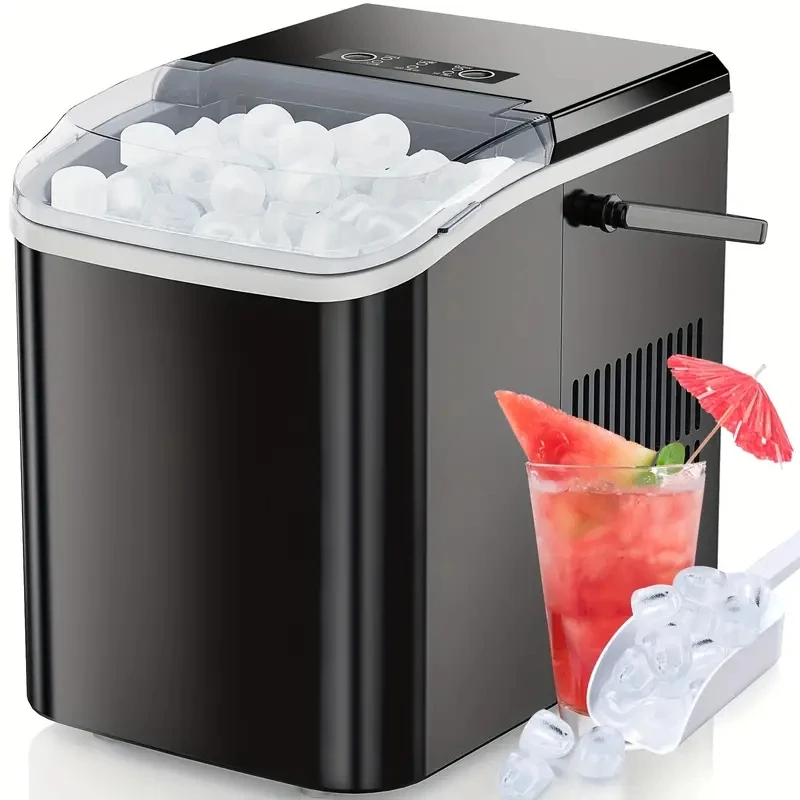 Automatic Countertop Nugget Ice Making Machine Portable Mini Ice Cube