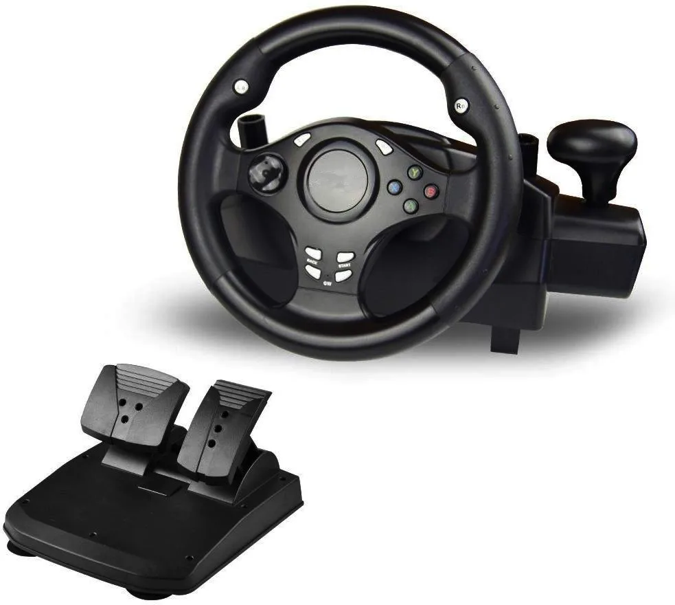 Steering Wheel Game 5 In 1 180 Degree Steering Plug And Play Support