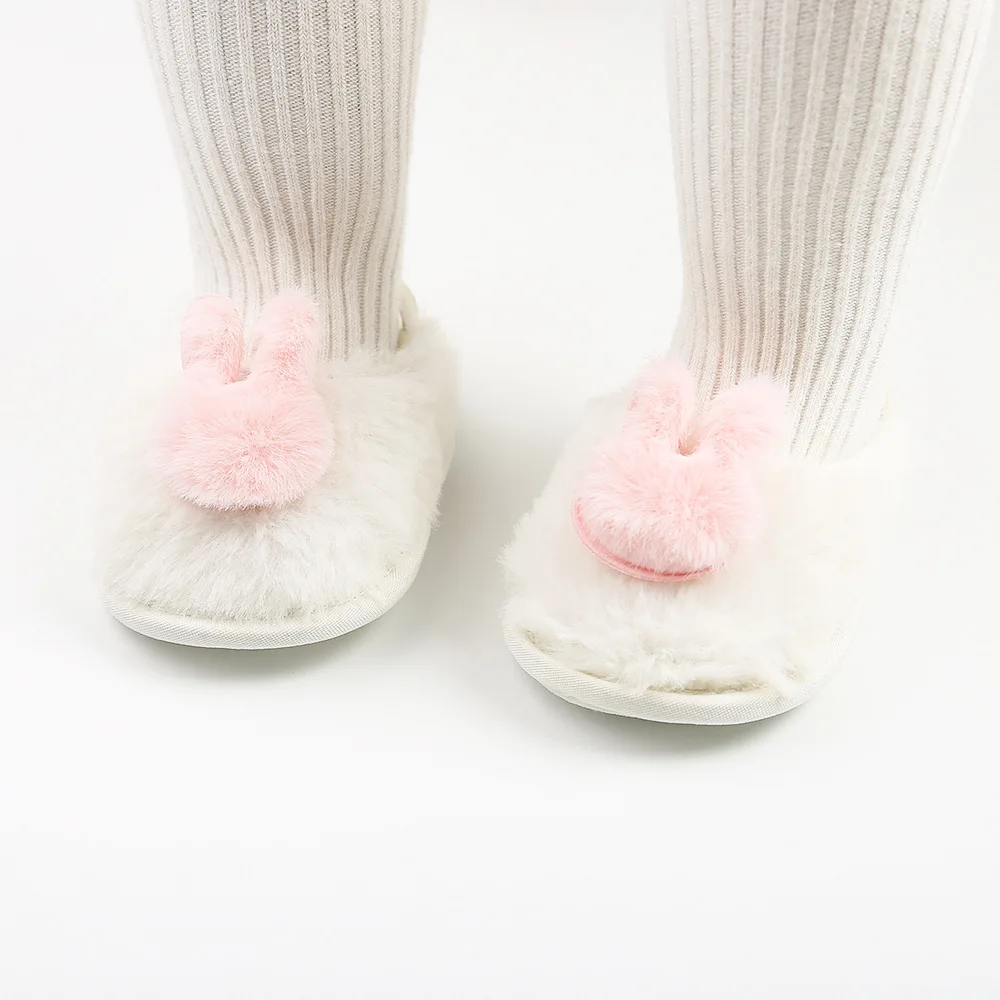 Hot Selling Cute Plush Design Indoor Baby Slipper for Girls factory