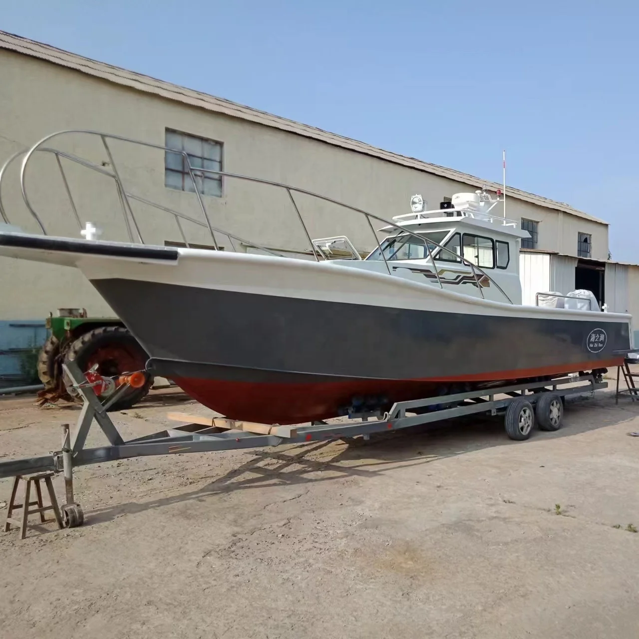 Fujin Aluminum Recreational Fishing Boats Offshore Aluminium Welded Fishing Catamaran For Sale