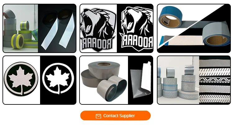 ha303 silver pu bright safety reflective vinyl tape heat