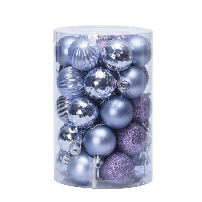 Hot Sale Christmas Ball Decoration Shiny Matte Glitter Christmas Ball Ornament Xmas Ball Ornament