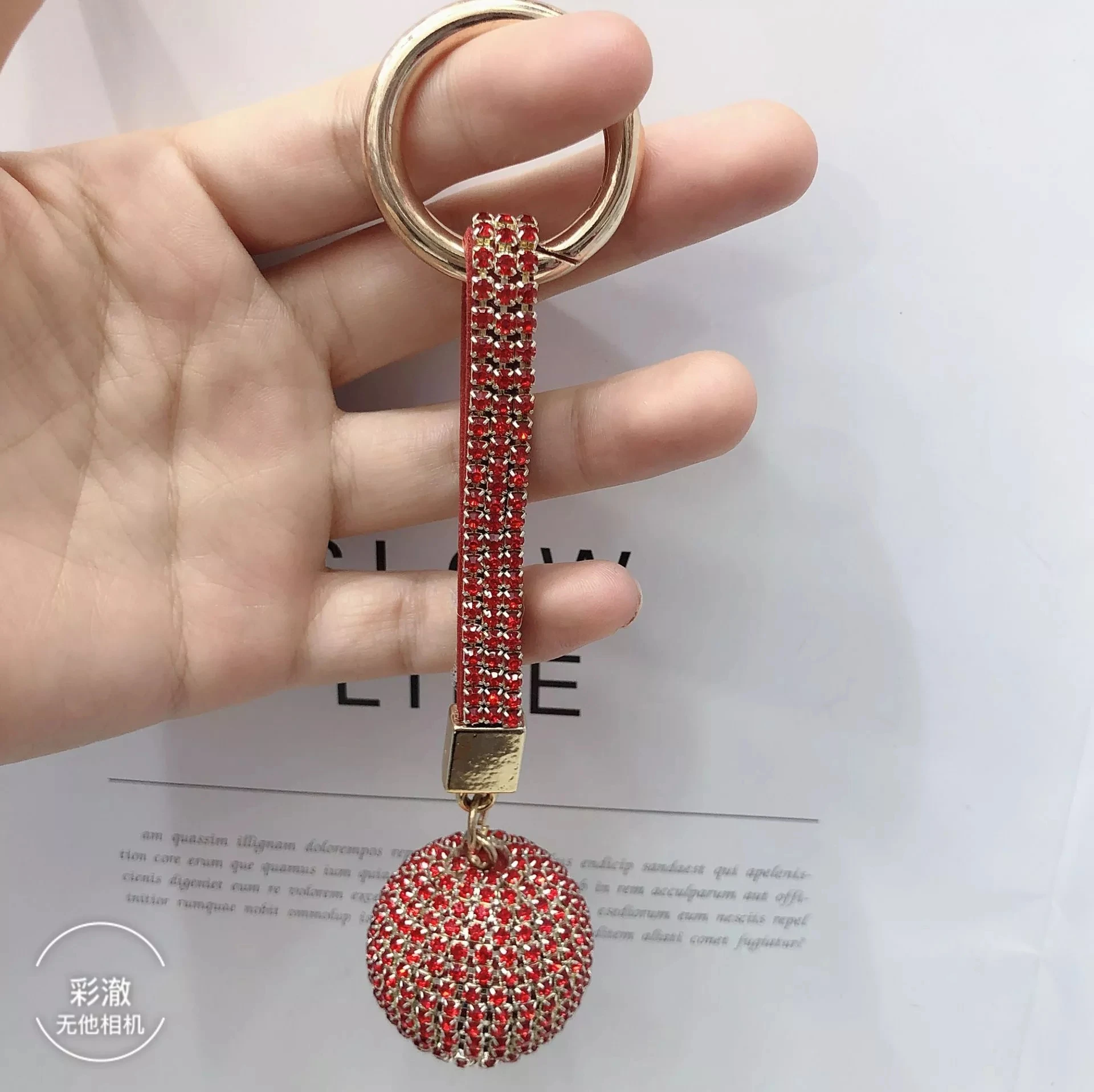 Diy Korean Luxury Crystal Diamond Metal Keychain Bling Jewelry Claw