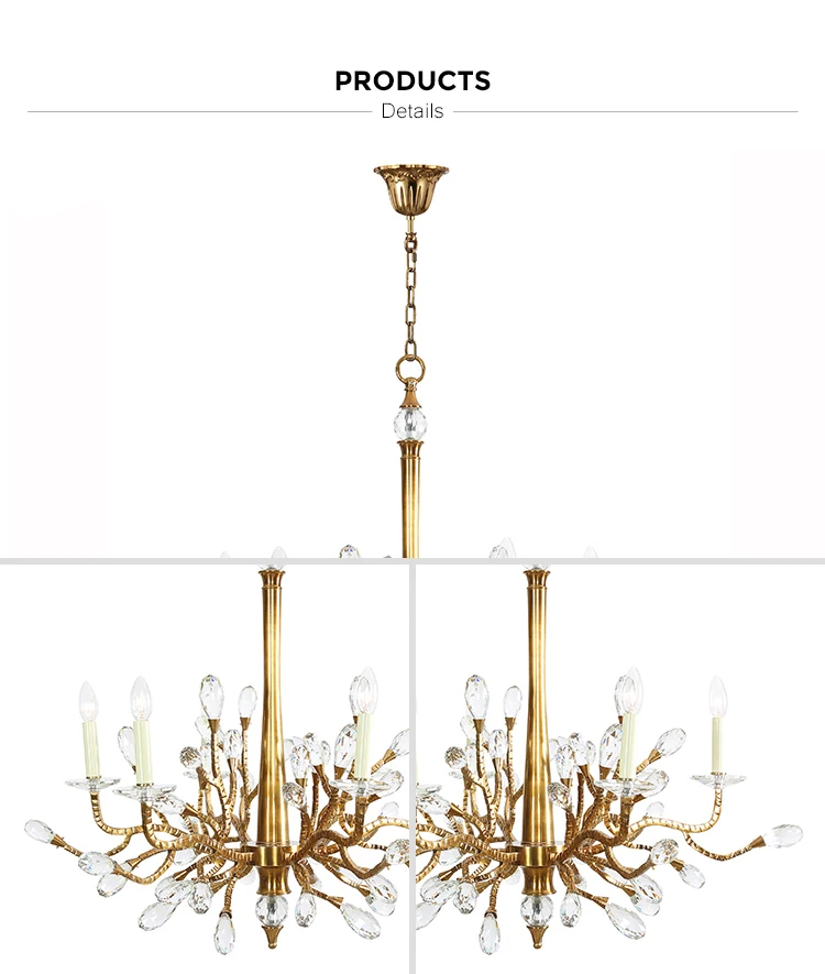 tree branch candle chandelier