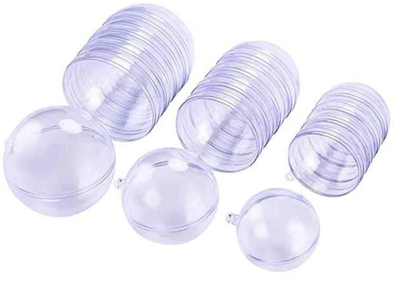 2020-new-transparent-plastic-ball-ornament-hollow-sphere-snap-on-ball