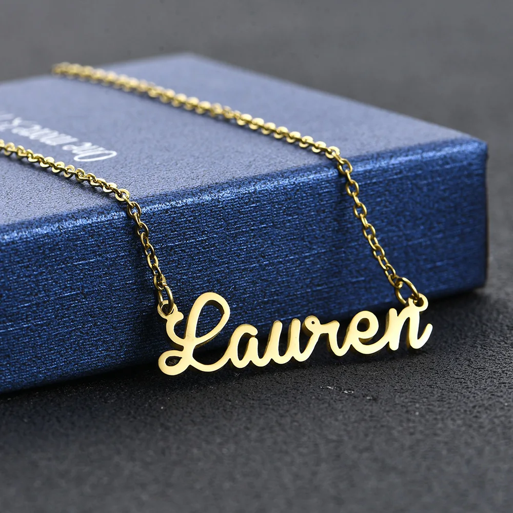 Personalised Lily Name Pendant Necklace For Custom Jewelry - Buy Stainless  Steel Necklace For Women,Necklace Custom,Name Plate Necklace Product on  Alibaba.com