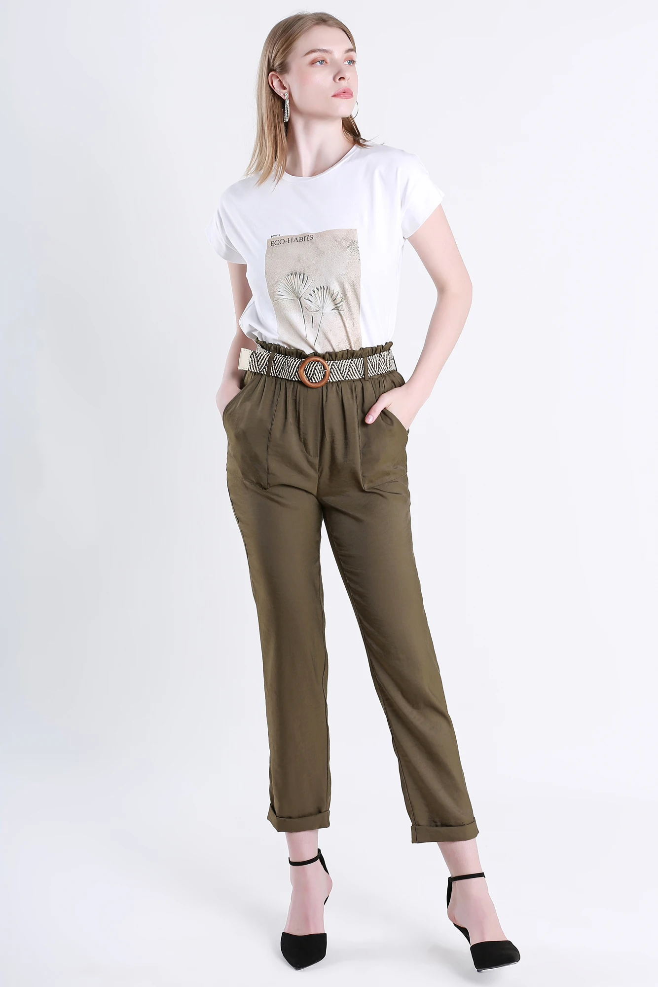 army green color pants