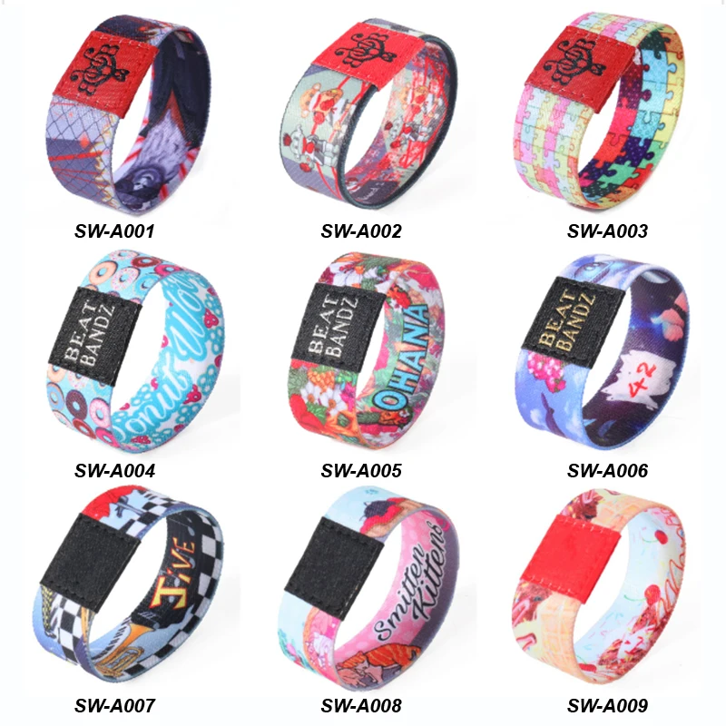 Polyester Elastic Textile Wristband With Music Party Buy Elastic