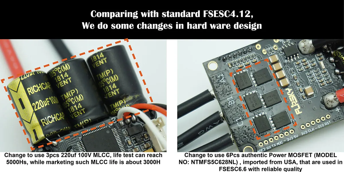 Hot selling Mini FSESC 4.2 50A  electronic speed controller drone accessory factory