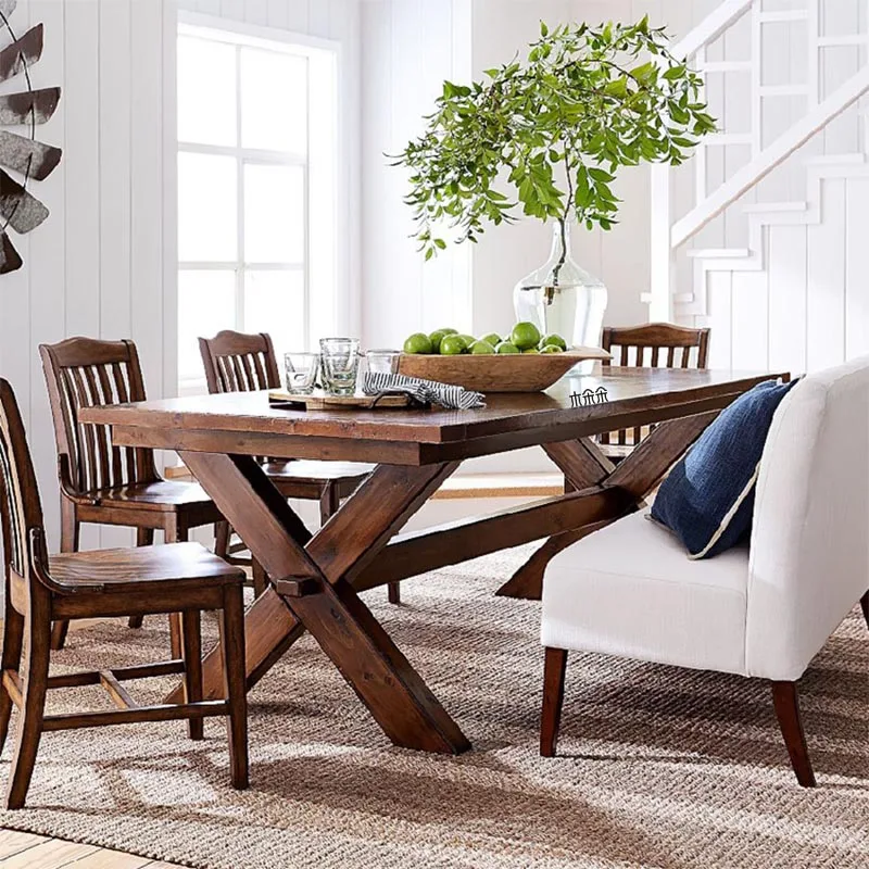 custom american country style solid wood mortise a