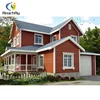 large view 3 bedrooms prefabricated wooden house/wooden home for family living