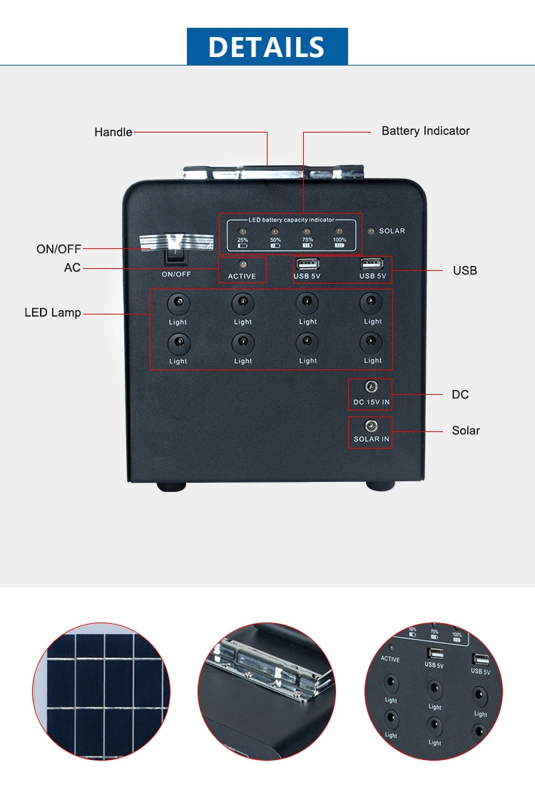 ALLTOP High quality multi function output off grid solar panel home energy saving solar energy system