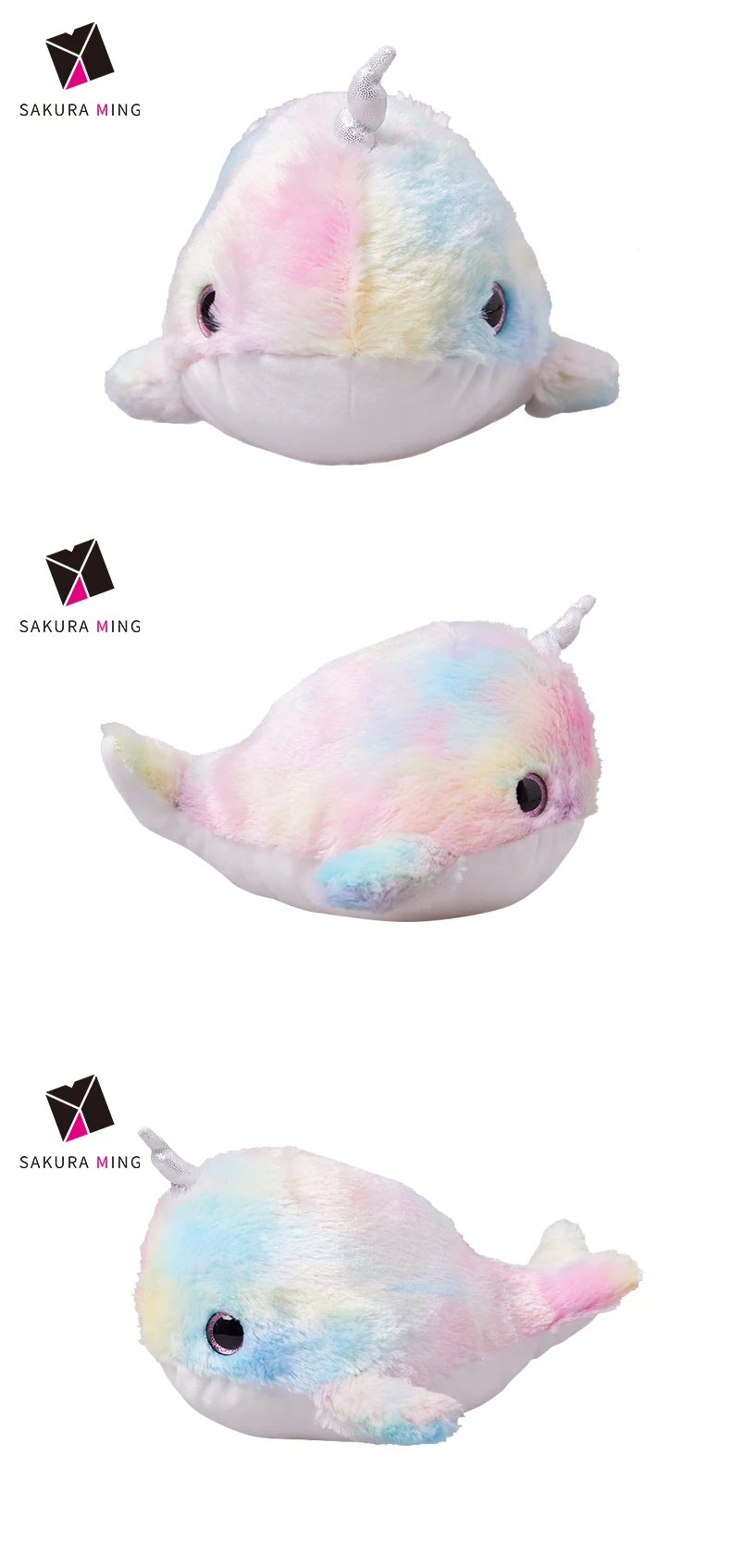 kawaii narwhal plush